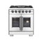 Forno Capriasca 30In. Freestanding French Door Gas Range FFSGS6460-30 - alternate 1